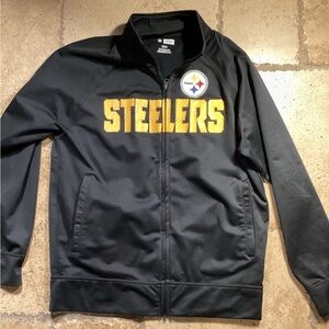 NFL Team apparel Pittsburgh Steelers  full zip track jacket-SZ M
CR113
